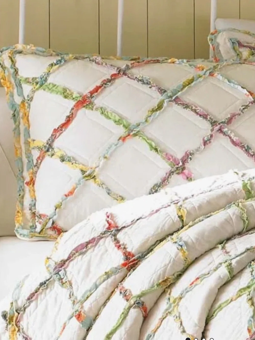 Laura Ashley Ruffled Garden Quilted Standard Sham